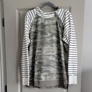 Striped and Camo Hoodie